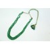Natural Beryl Gemstone green Cut Beads 3 lines String Necklace 195 Carats